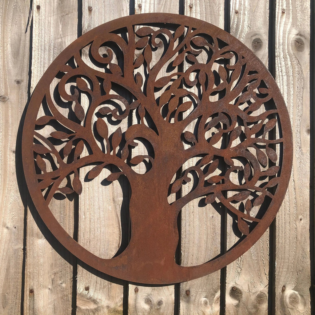 Rustic Warehouse Norfolk Tree of Life Metal Garden Wall Art – 55cm