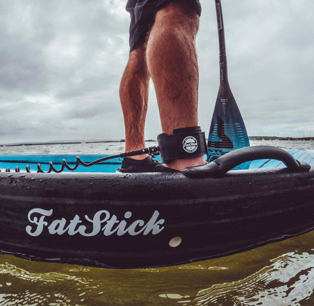 FatStick Boards Coiled SUP Paddle Board Ankle Leash – 10ft Safety Cord