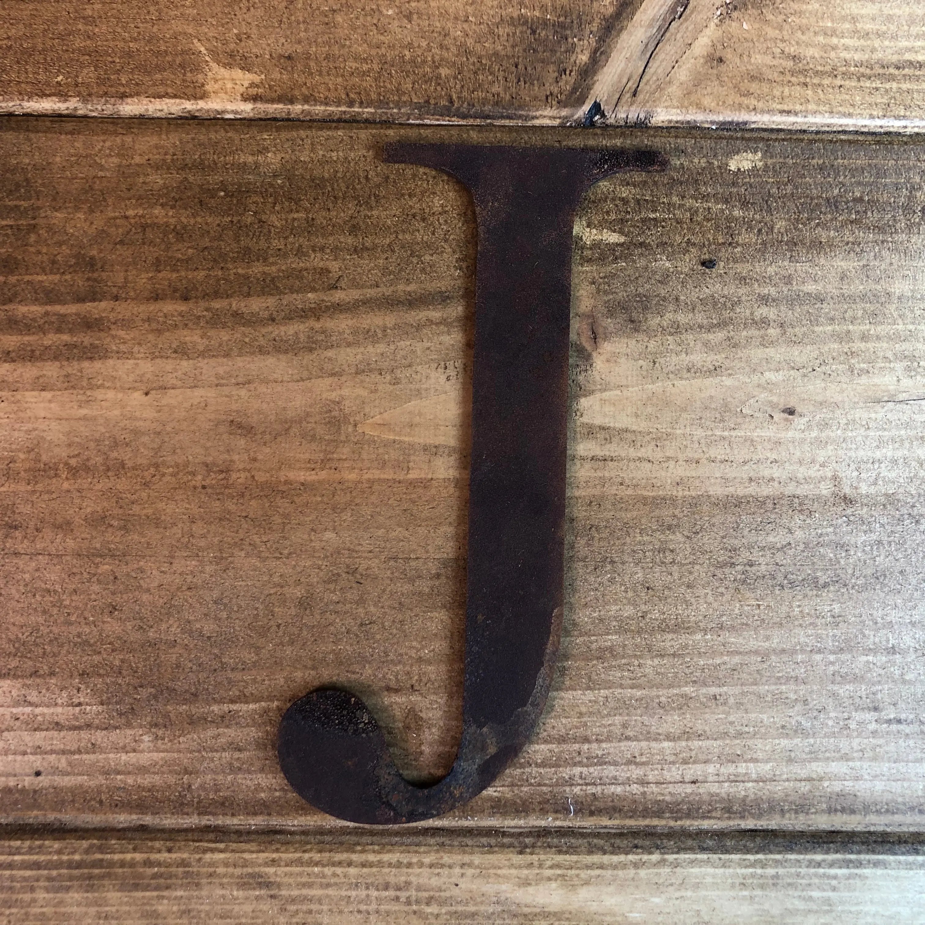 Rustic Metal Alphabet Letters & Numbers – 5 Inch Steel Wall Art by RWN