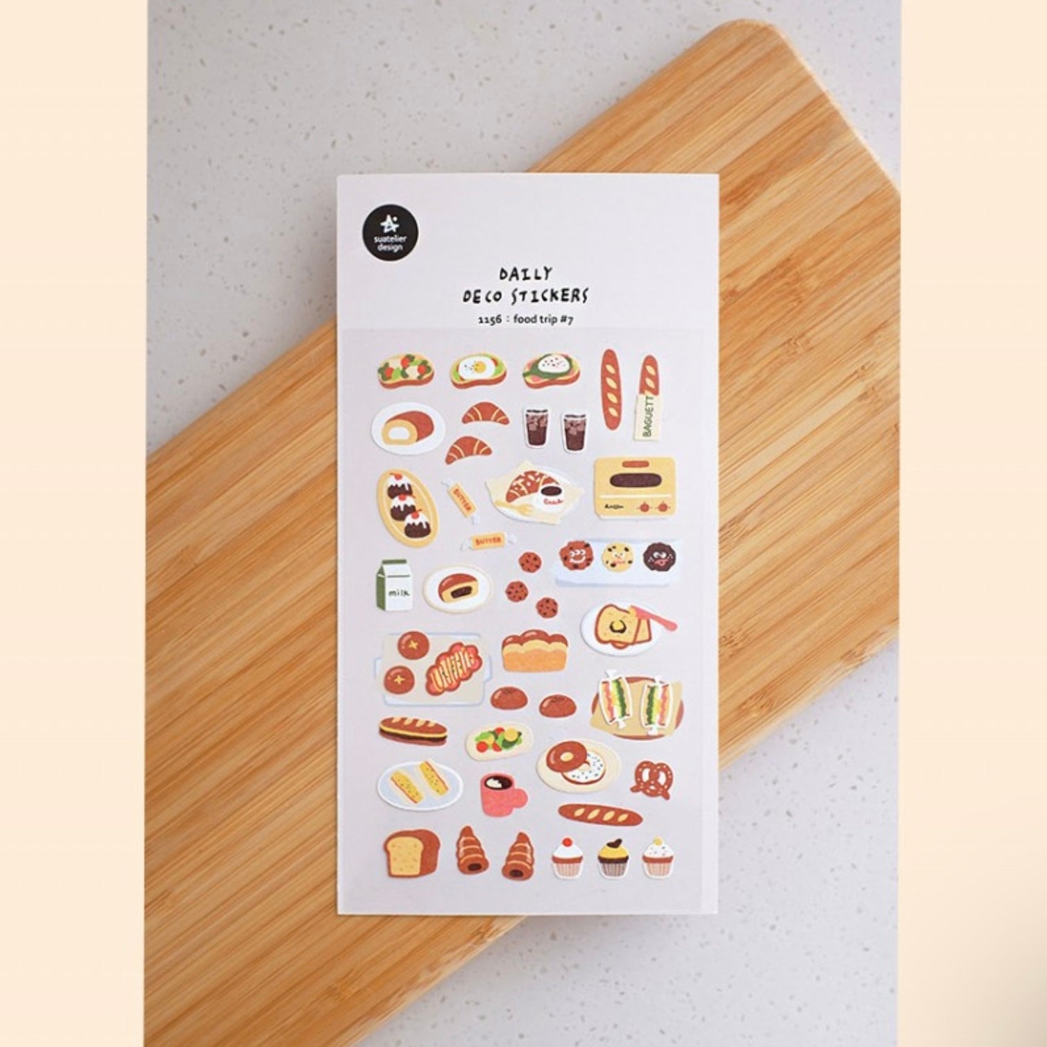 LuLuFun Studio Suatelier Food Trip #7 Sticker Sheet for Journaling