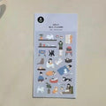 Suatelier Cute Cat Stickers – Decorative Adhesive Sheets for Journaling