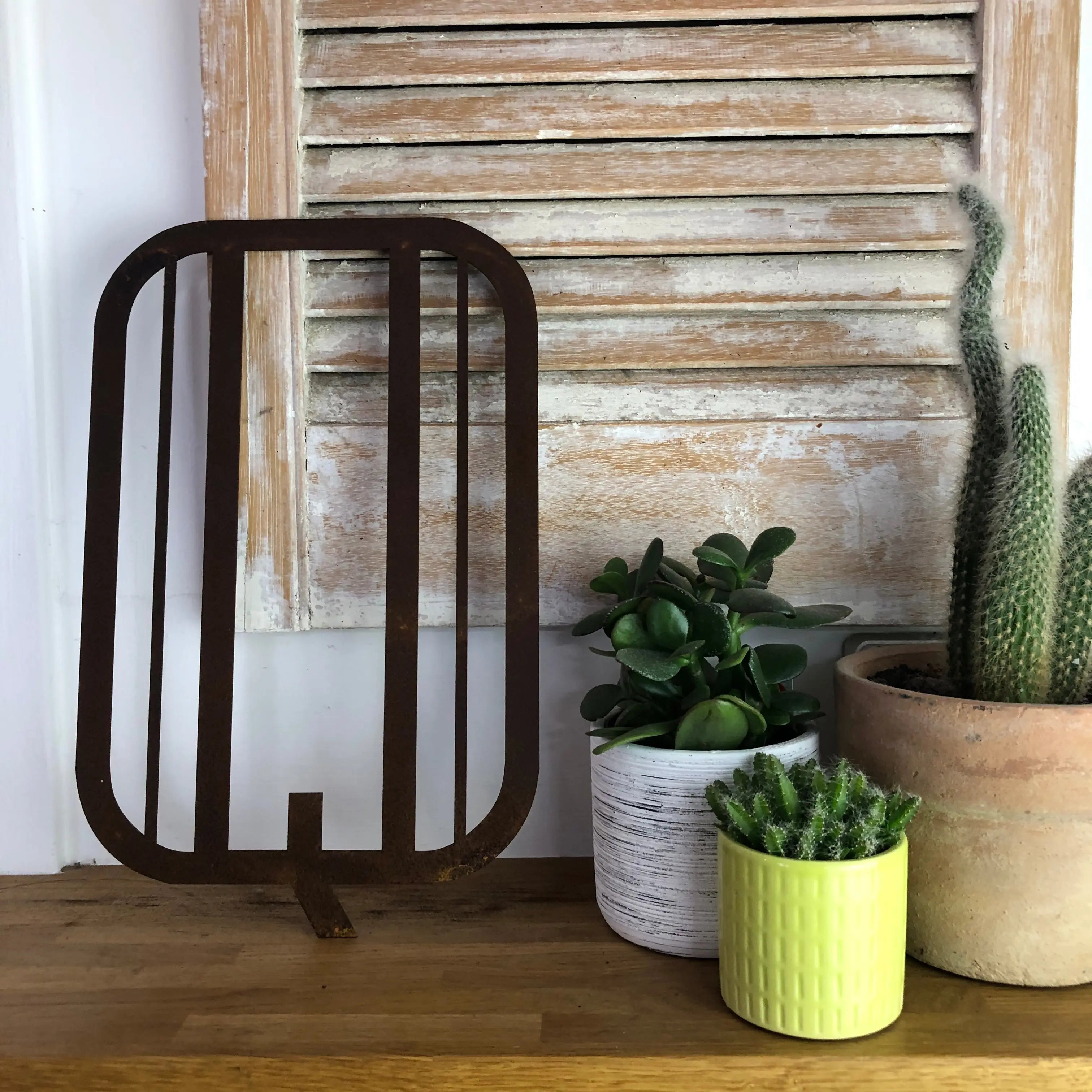 Rustic Warehouse Norfolk Art Deco Rusty Metal Letters – Industrial Wall Decor
