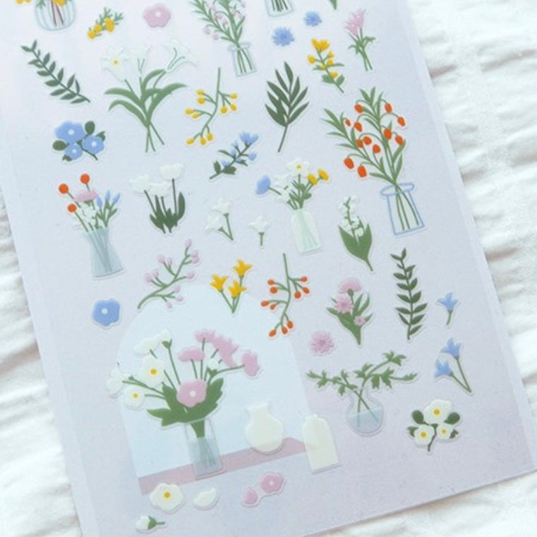 Suatelier Fleur Floral Stickers for Journaling and Scrapbooking