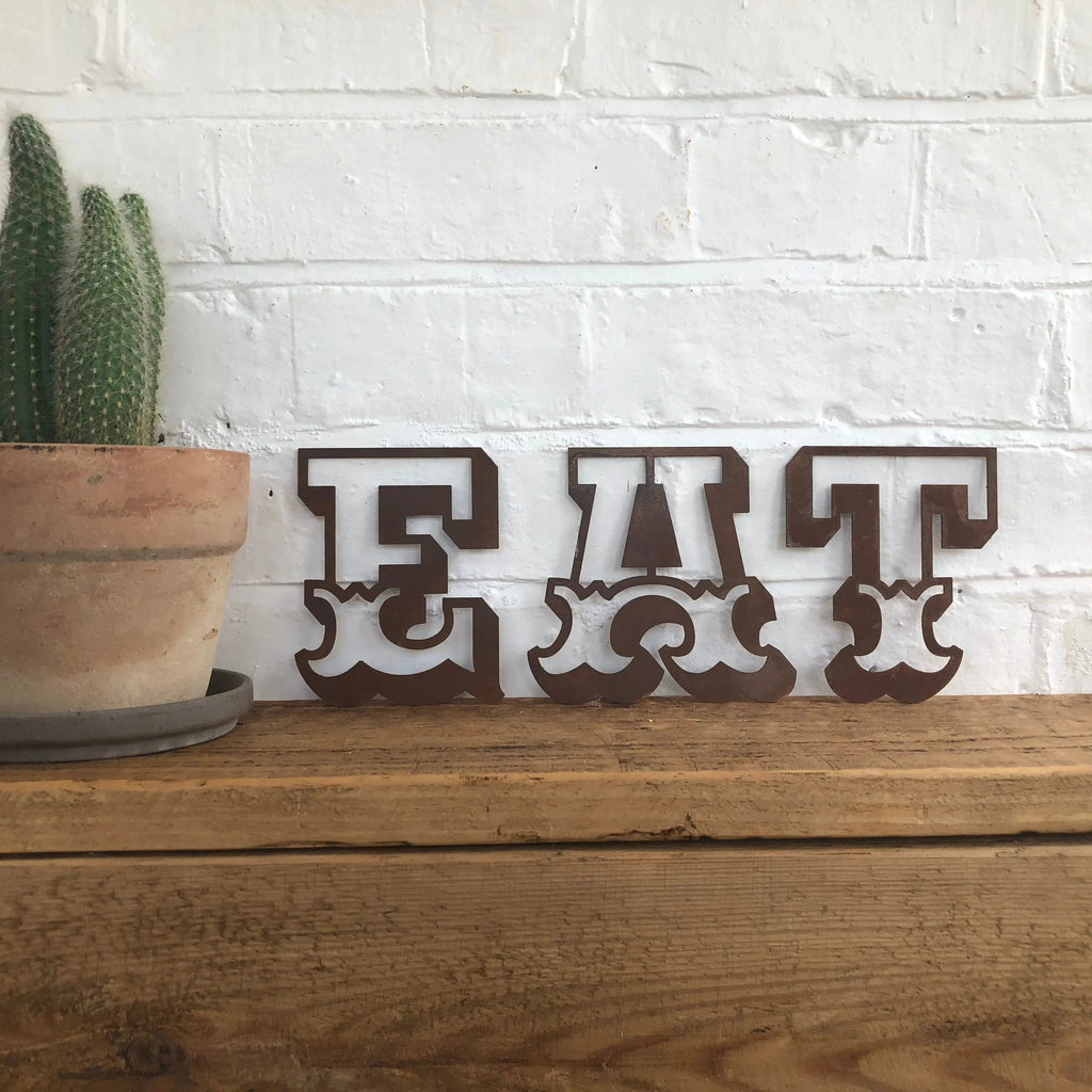 Rustic Metal Carnival Letters – 5 Inch Steel Wall Decor | Rustic Warehouse