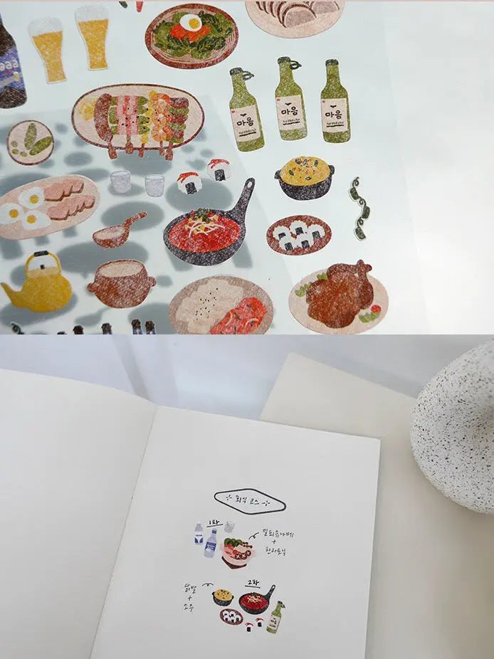 Food Trip#3 Decorative Food Stickers by LuLuFun Studio - 1 Sheet
