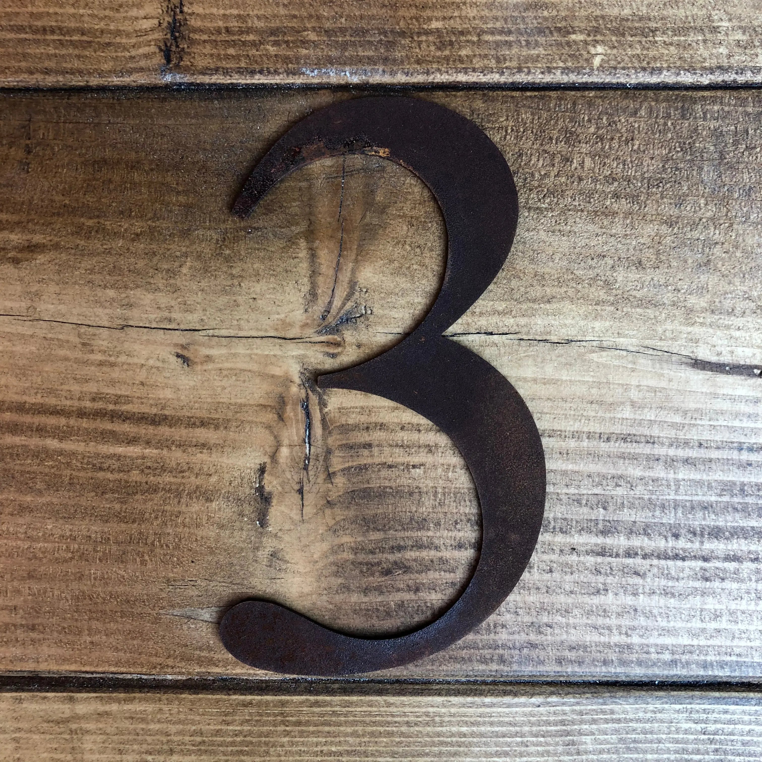Rustic Metal Alphabet Letters & Numbers – 5 Inch Steel Wall Art by RWN