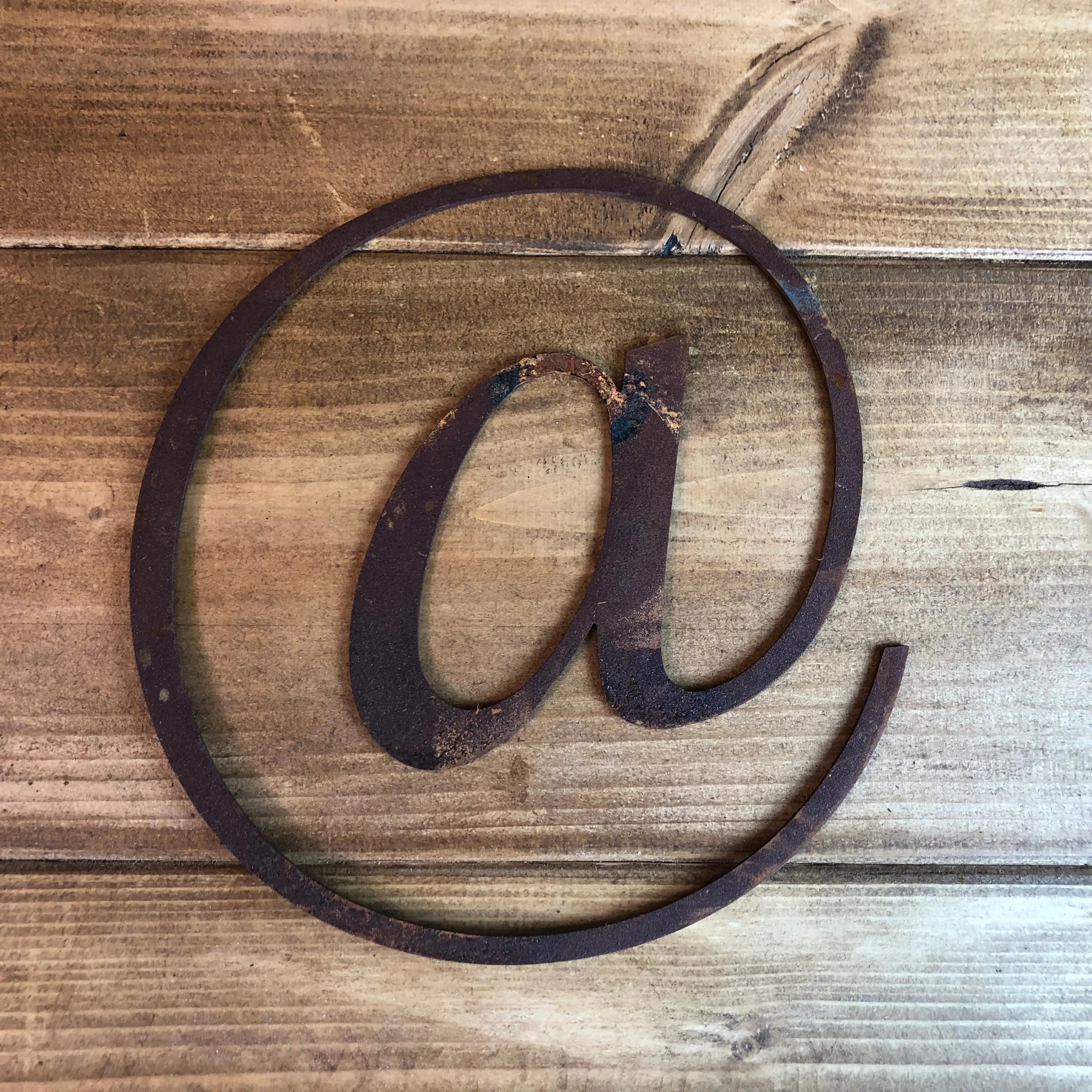 Rustic Metal Alphabet Letters & Numbers – 5 Inch Steel Wall Art by RWN