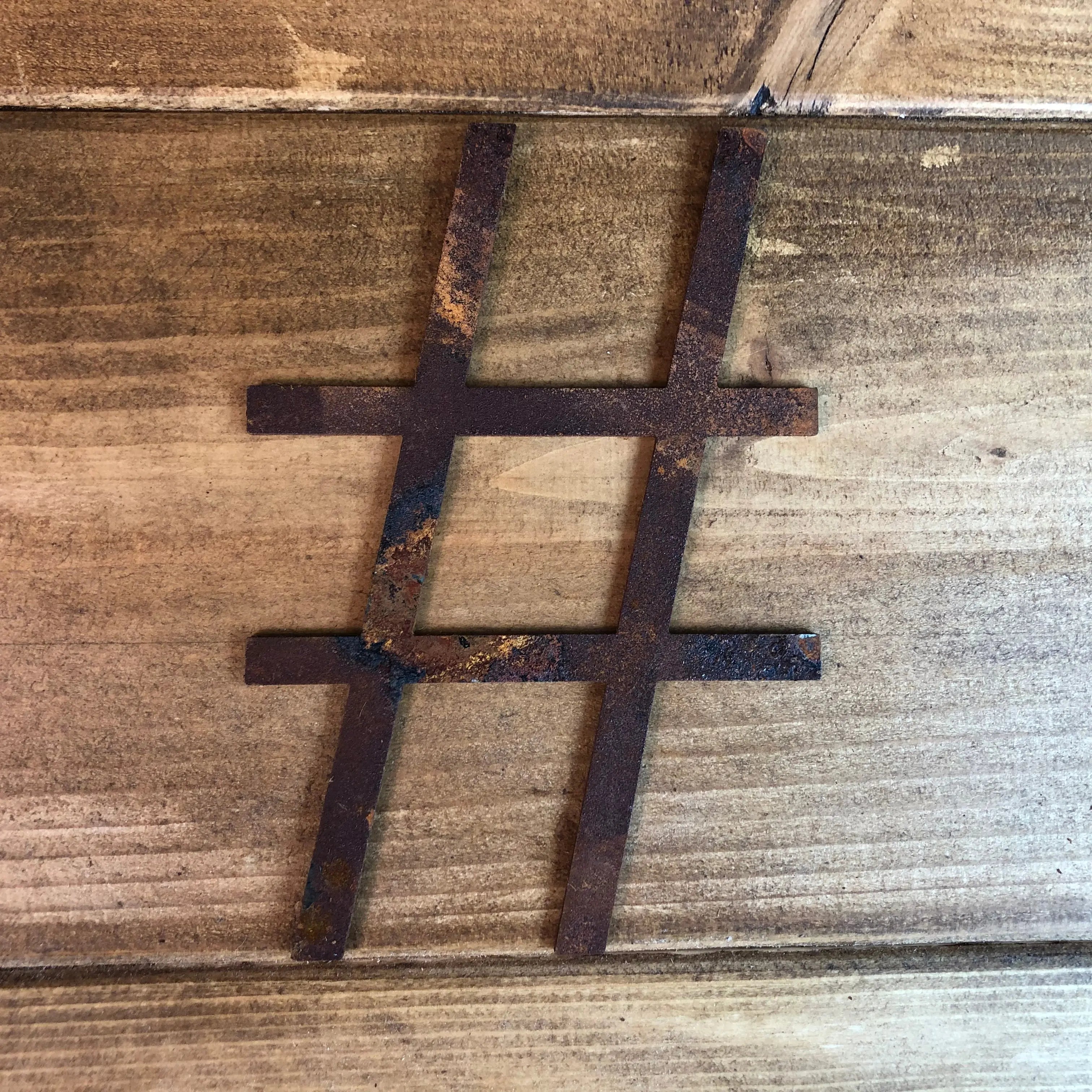 Rustic Metal Alphabet Letters & Numbers – 5 Inch Steel Wall Art by RWN