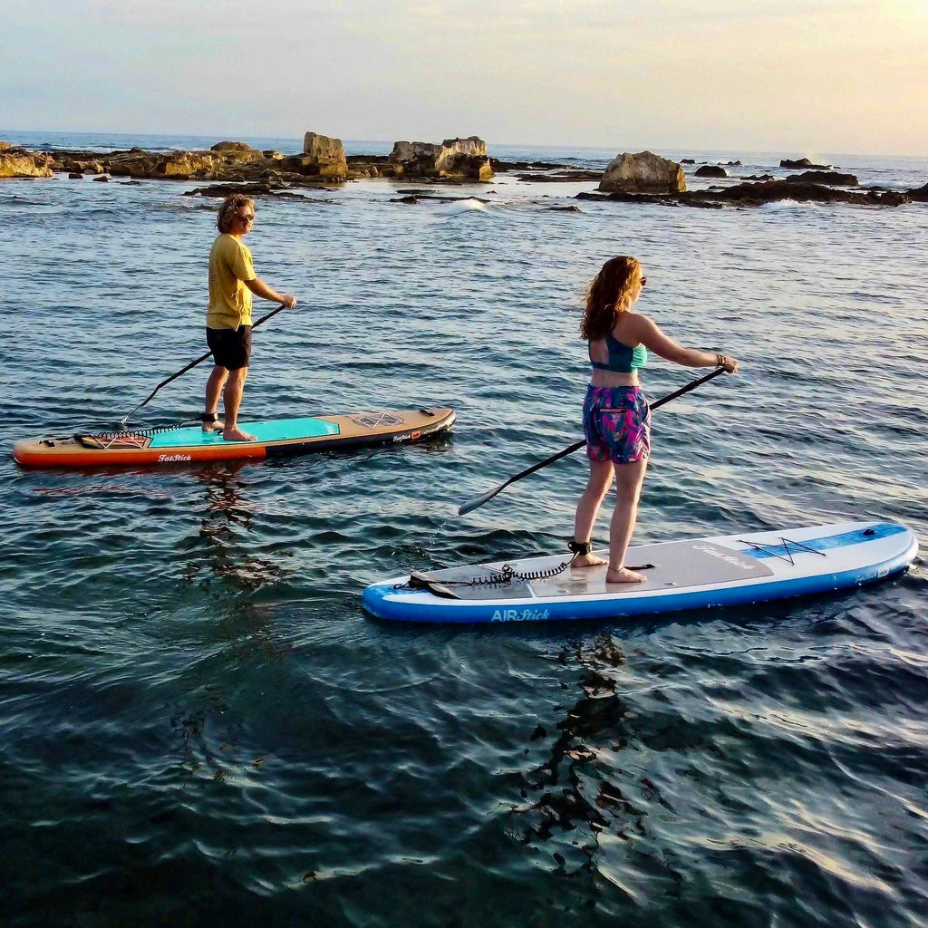 FatStick AirStick 10'6 Inflatable Paddle Board & Kayak Hybrid with Seat