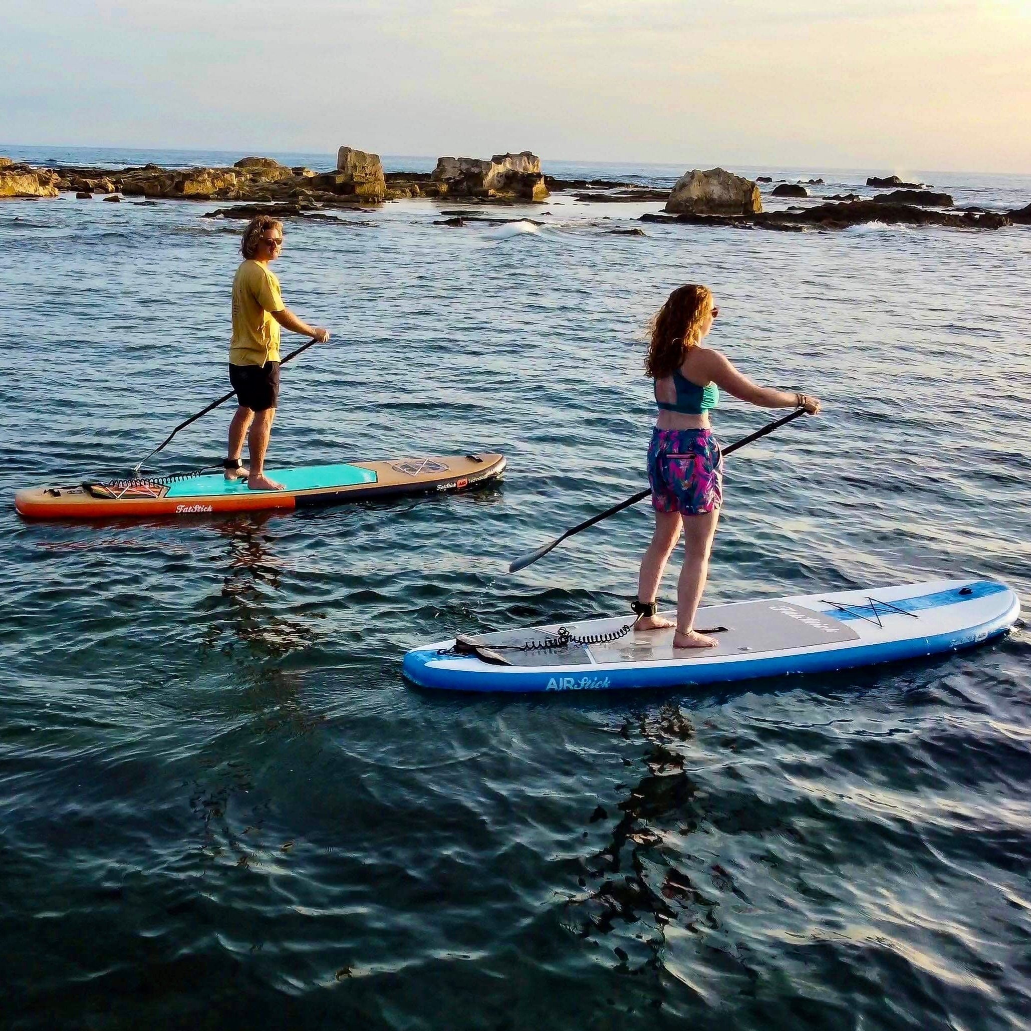 FatStick AirStick 10'6 Inflatable Paddle Board & Kayak Hybrid with Seat