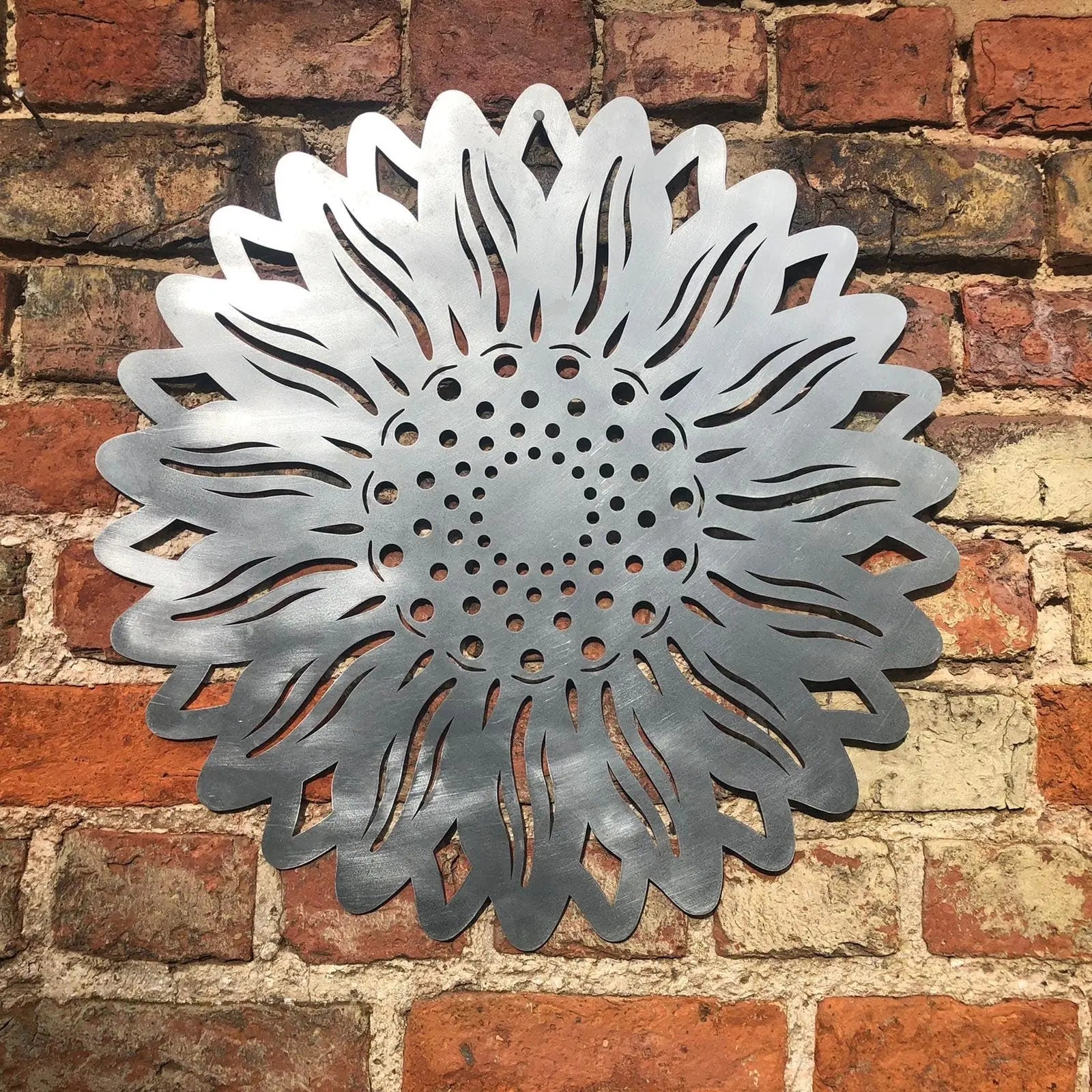 Rustic Warehouse Norfolk | Large Galvanized Steel Sunflower Wall Art
