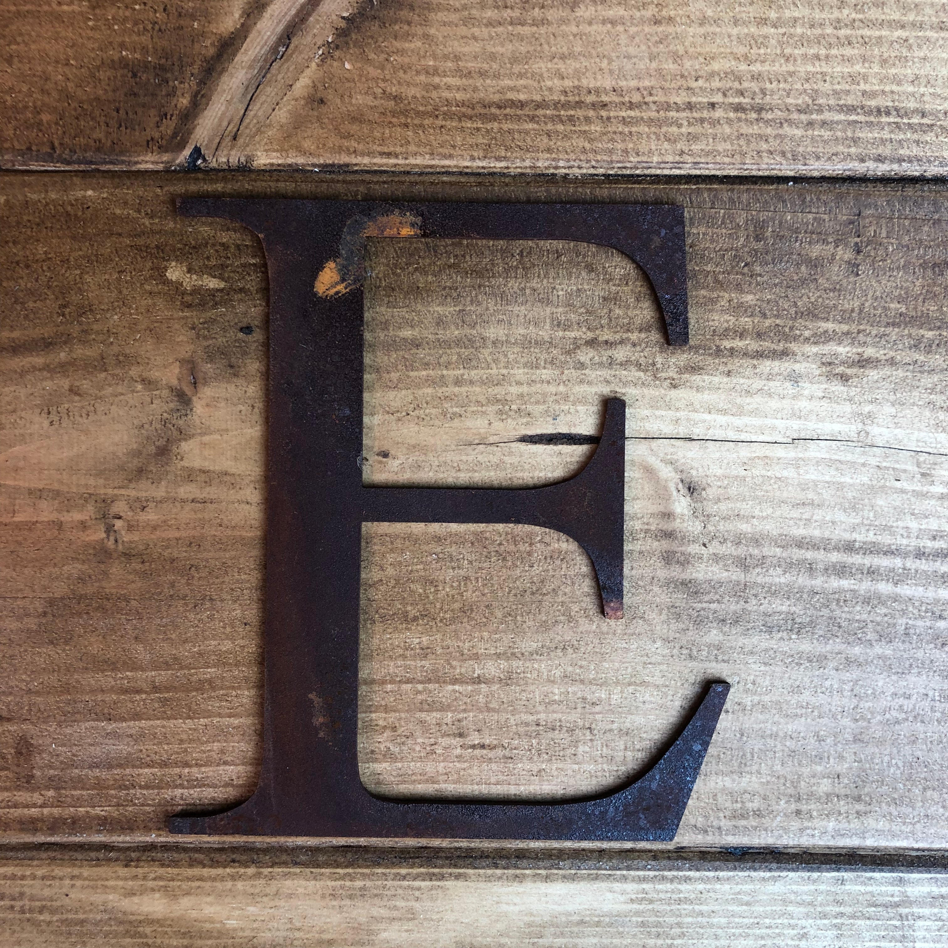 Rustic Metal Alphabet Letters & Numbers – 5 Inch Steel Wall Art by RWN