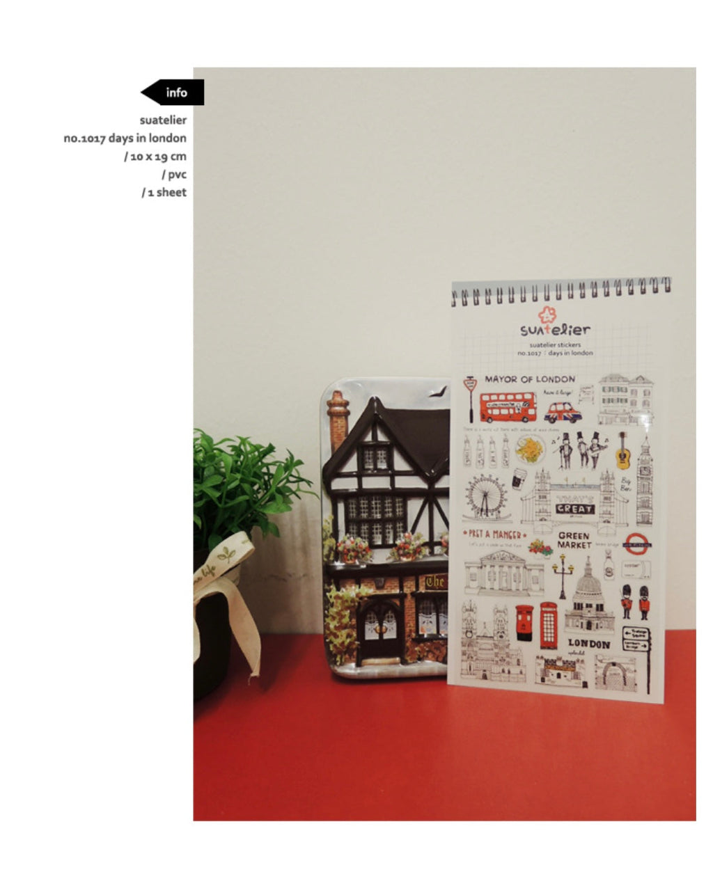 Suatelier London Theme Decorative Stickers for Journaling by LuLuFun