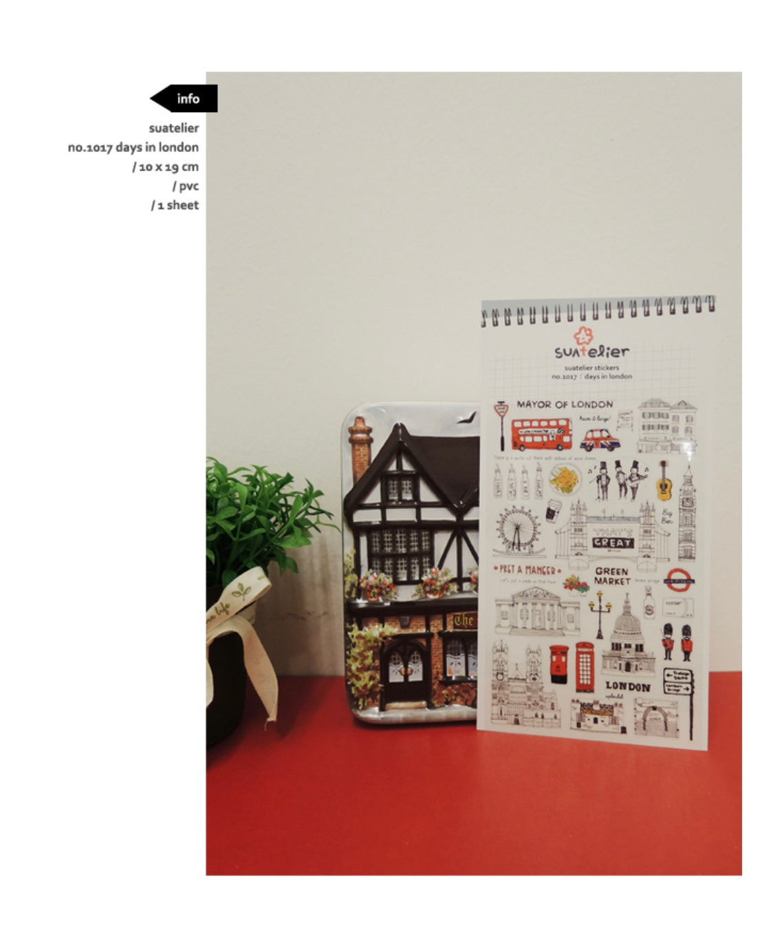Suatelier London Theme Decorative Stickers for Journaling by LuLuFun