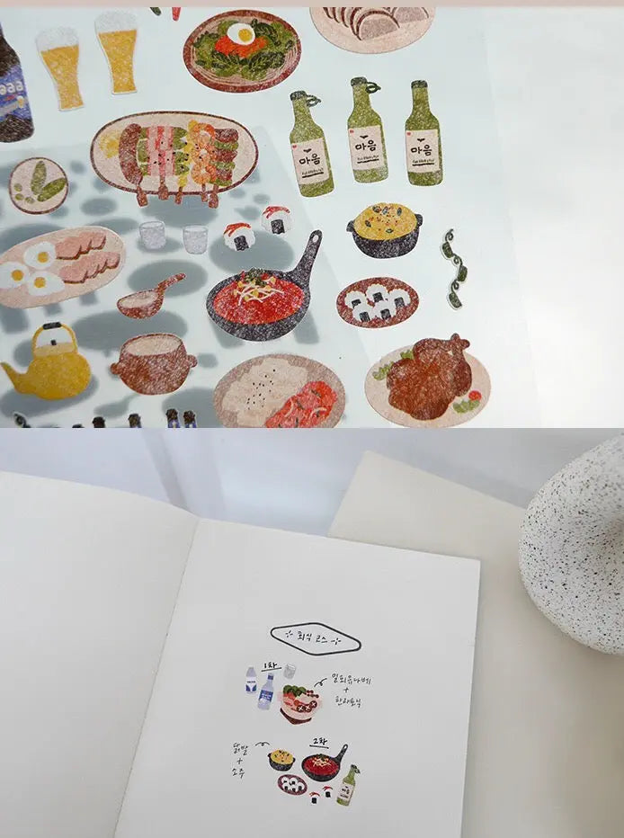 Food Trip#3 Decorative Food Stickers by LuLuFun Studio - 1 Sheet