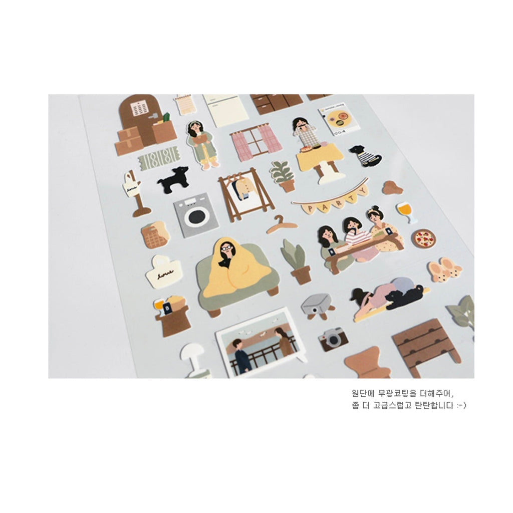 Suatelier Vlog Home Decorative Stickers for Journaling and Planners
