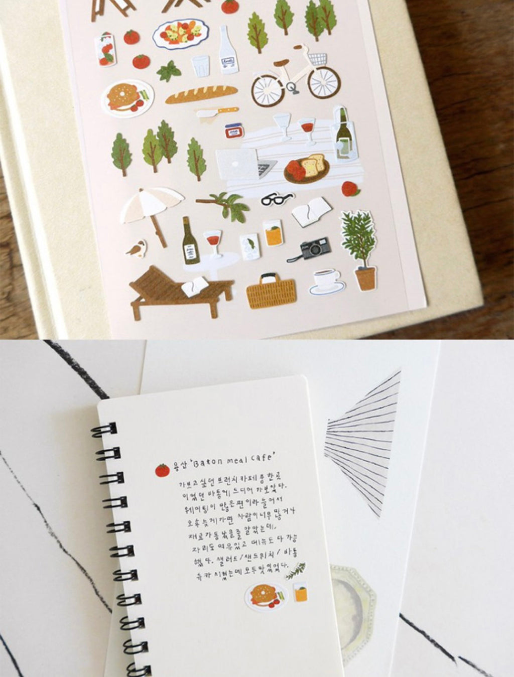 Suatelier In the Garden Decorative Floral Stickers for Journaling