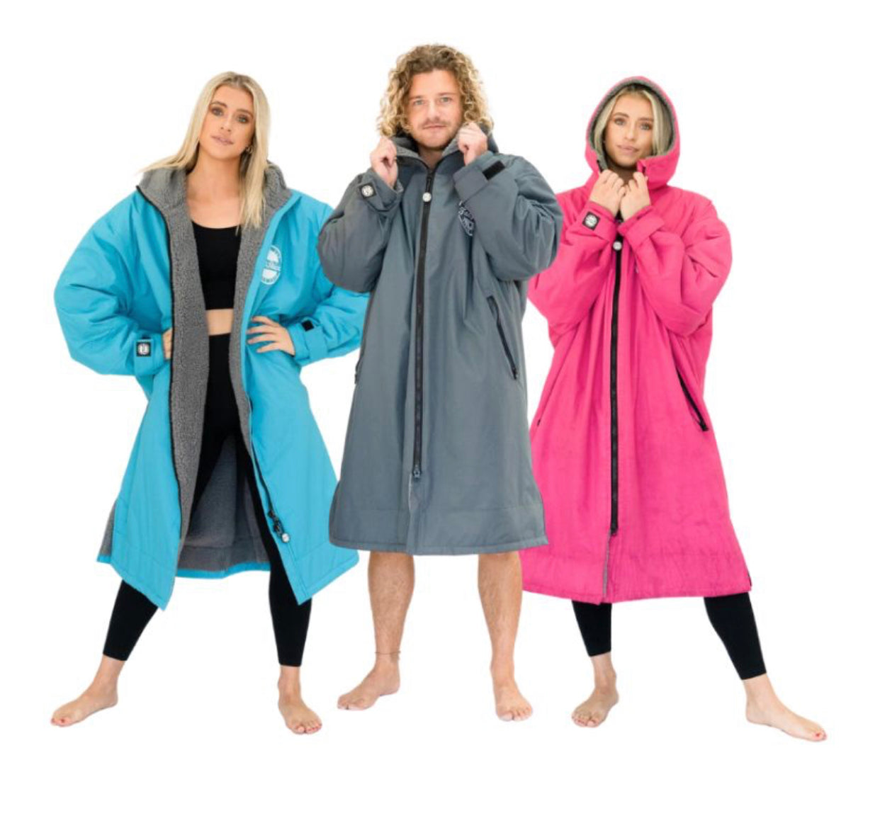 FatStick FatWrap Waterproof Recycled Fleece Changing Robe – Unisex Dry Coat
