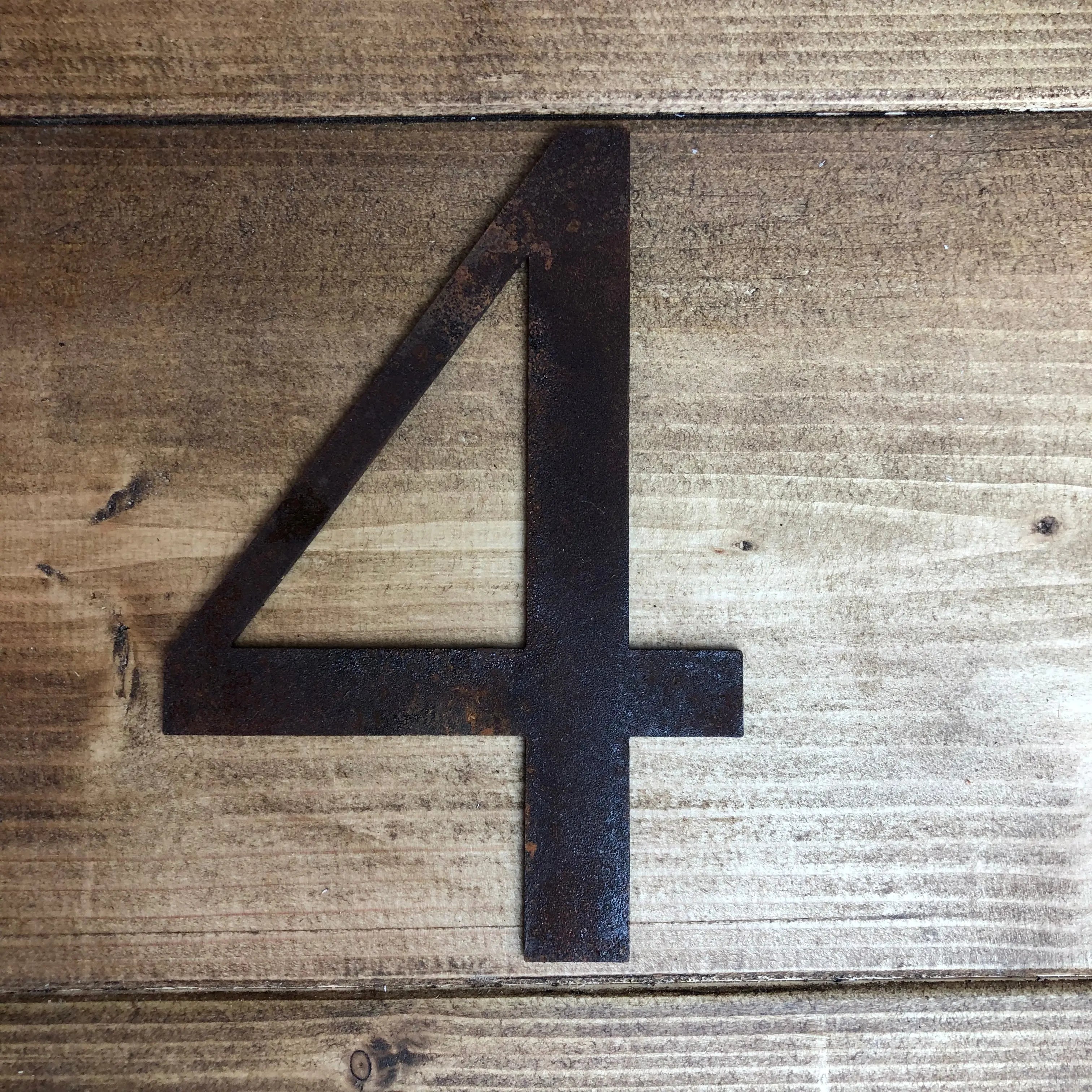 Rustic Metal Alphabet Letters & Numbers – 5 Inch Steel Wall Art by RWN