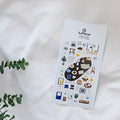 Suatelier Cafe Blue Decorative Stickers for Journaling and Scrapbooking