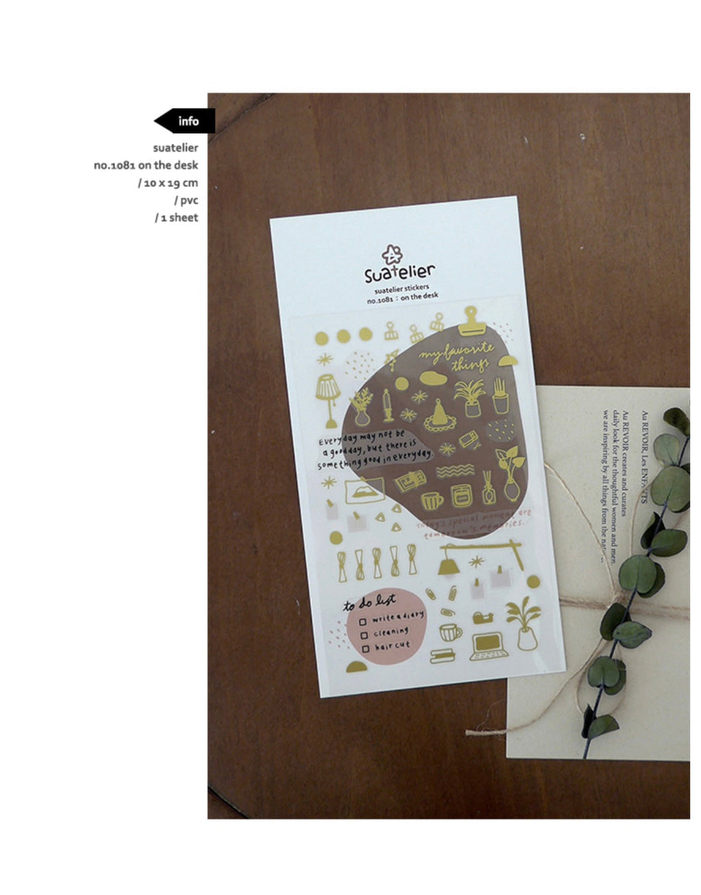 LuLuFun Studio On the Desk Decorative Stationery Stickers for Journaling