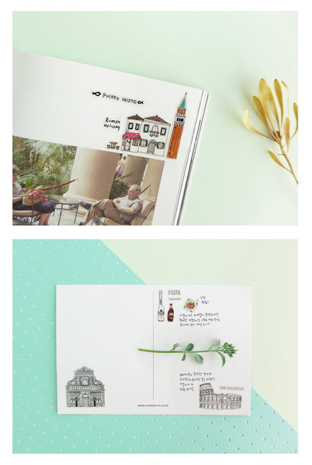 Suatelier Roman Holiday Decorative Stickers for Journaling and DIY Crafts