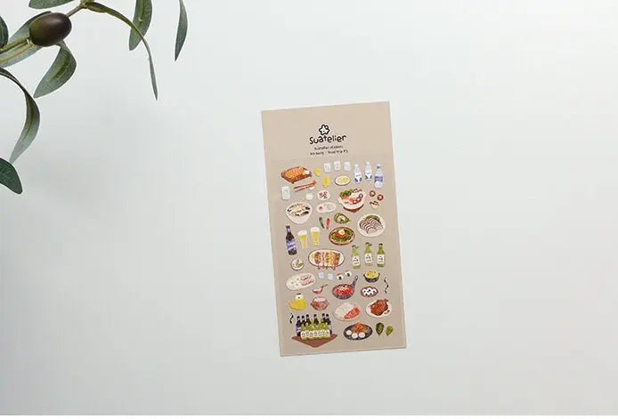 Food Trip#3 Decorative Food Stickers by LuLuFun Studio - 1 Sheet