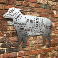 Large Galvanized Steel Lamb Wall Art – Rustic Warehouse Norfolk