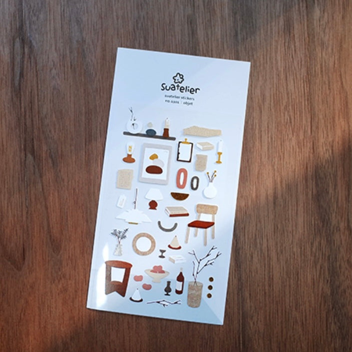 Suatelier Decorative Stickers for Journaling and Scrapbooking - 1 Sheet