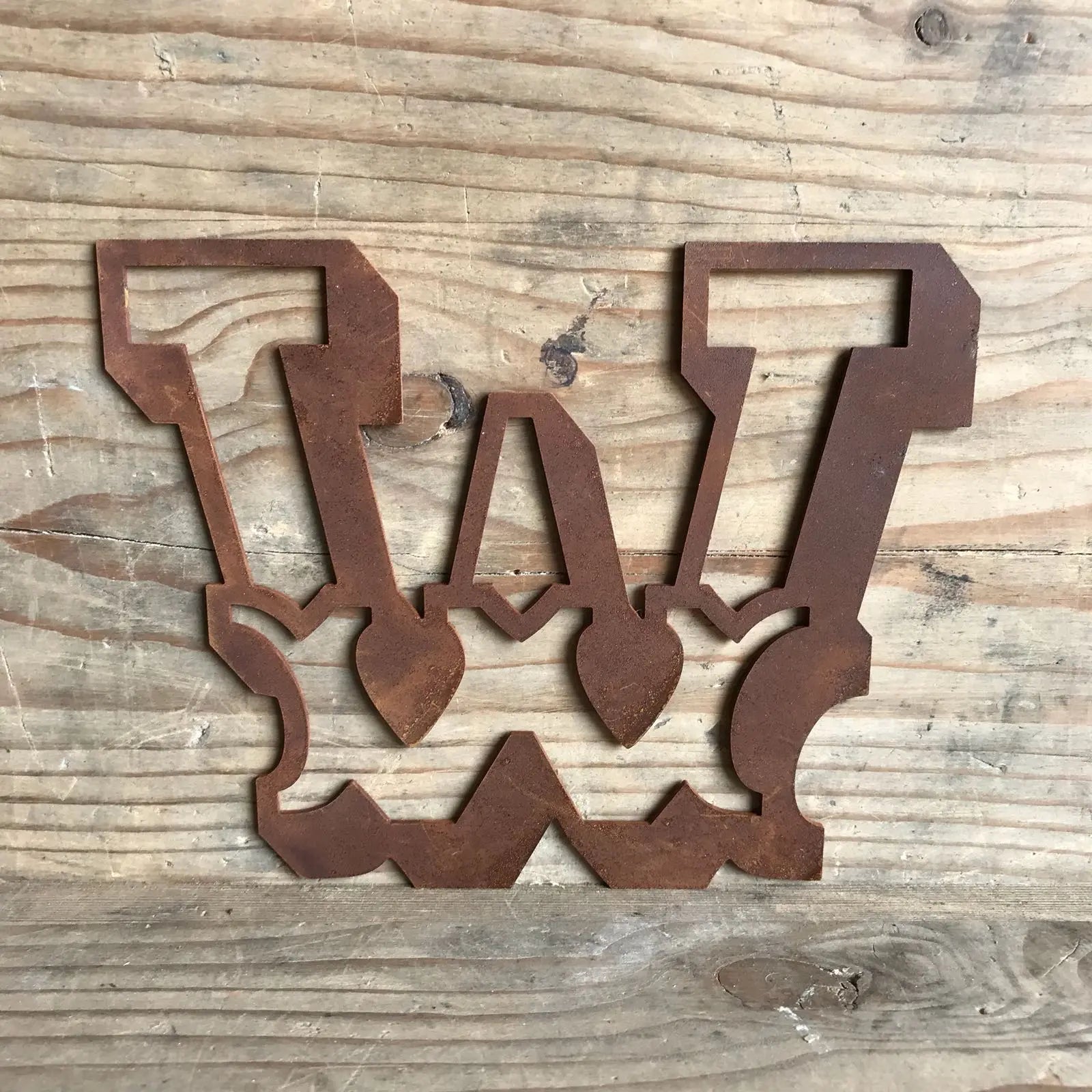 Rustic Metal Carnival Letters – 5 Inch Steel Wall Decor | Rustic Warehouse