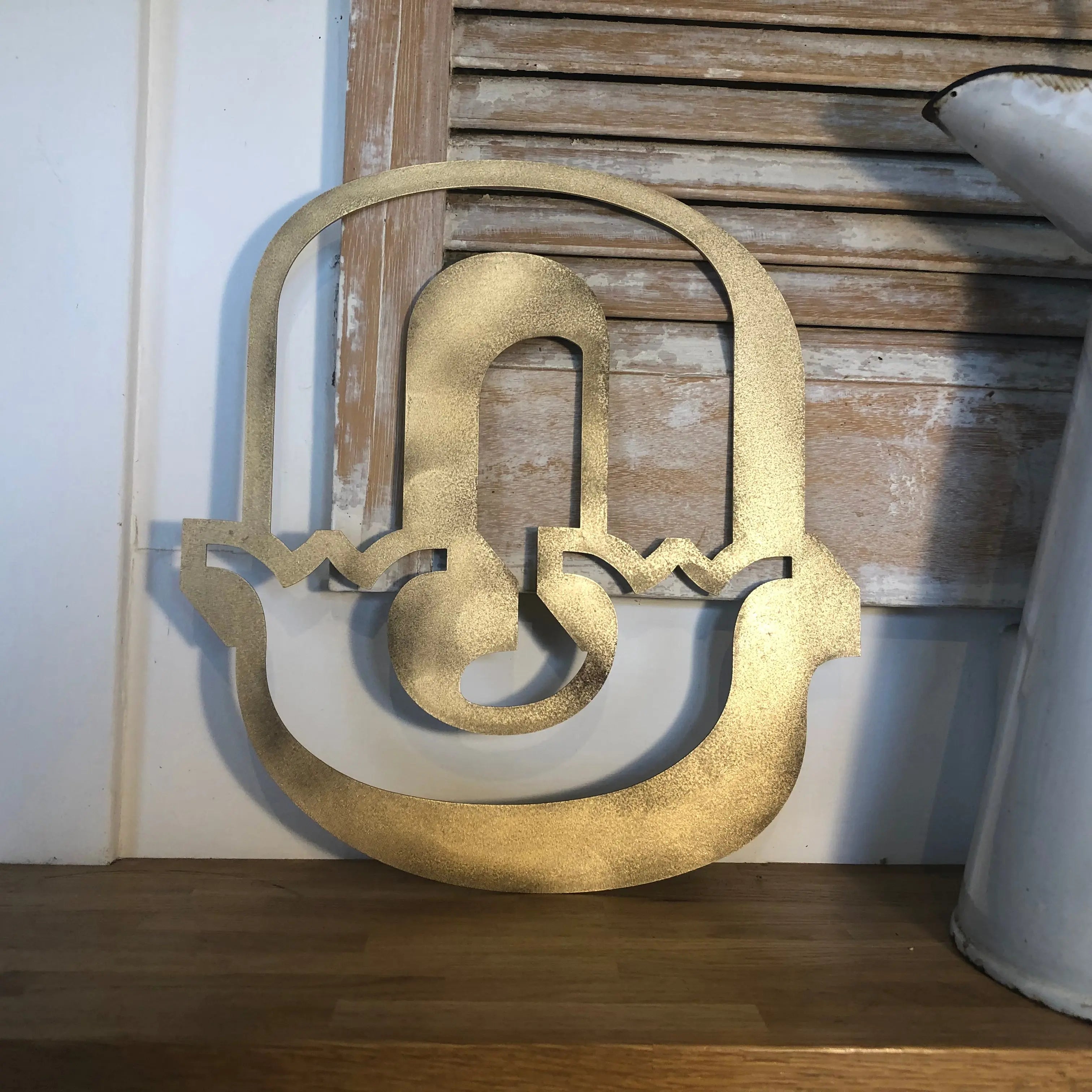 Rustic Gold Metal Carnival Letters | Distressed Steel Signage by Norfolk