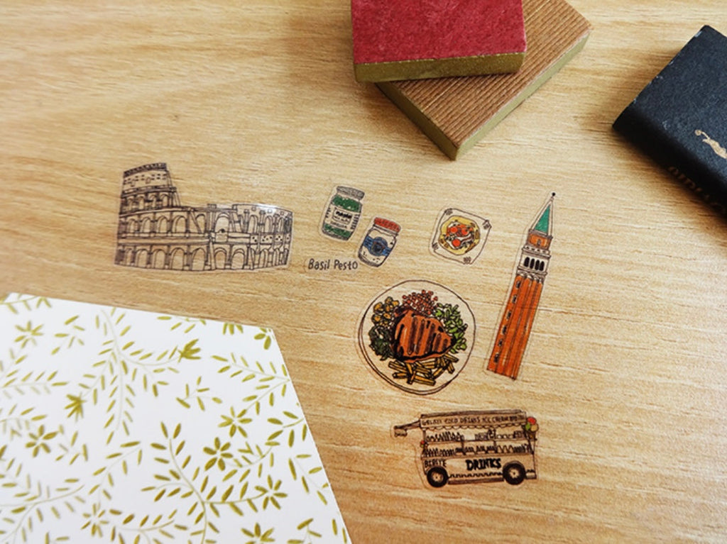 Suatelier Roman Holiday Decorative Stickers for Journaling and DIY Crafts