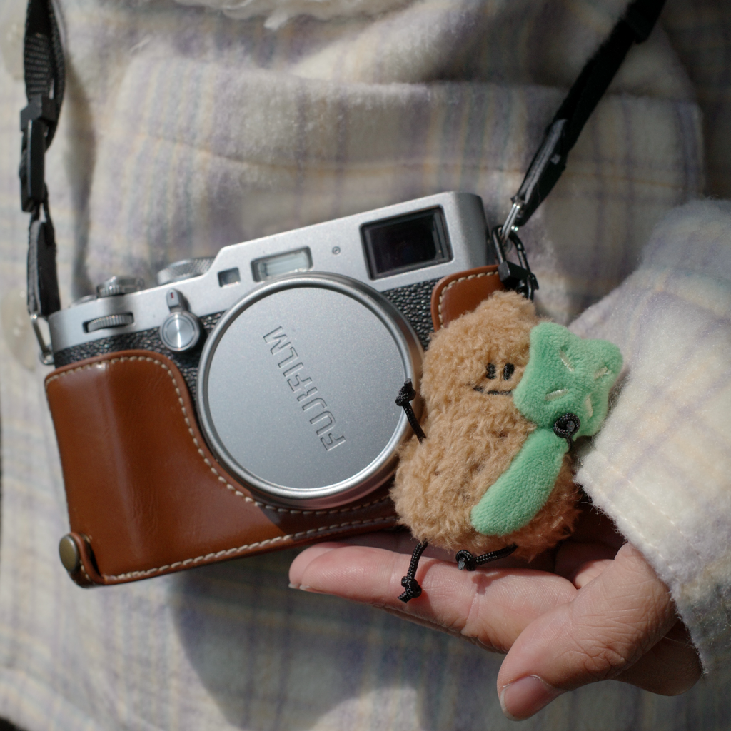 Tiger Peanut & Clover Bag Charm – Plush Keychain by Fickle Plan