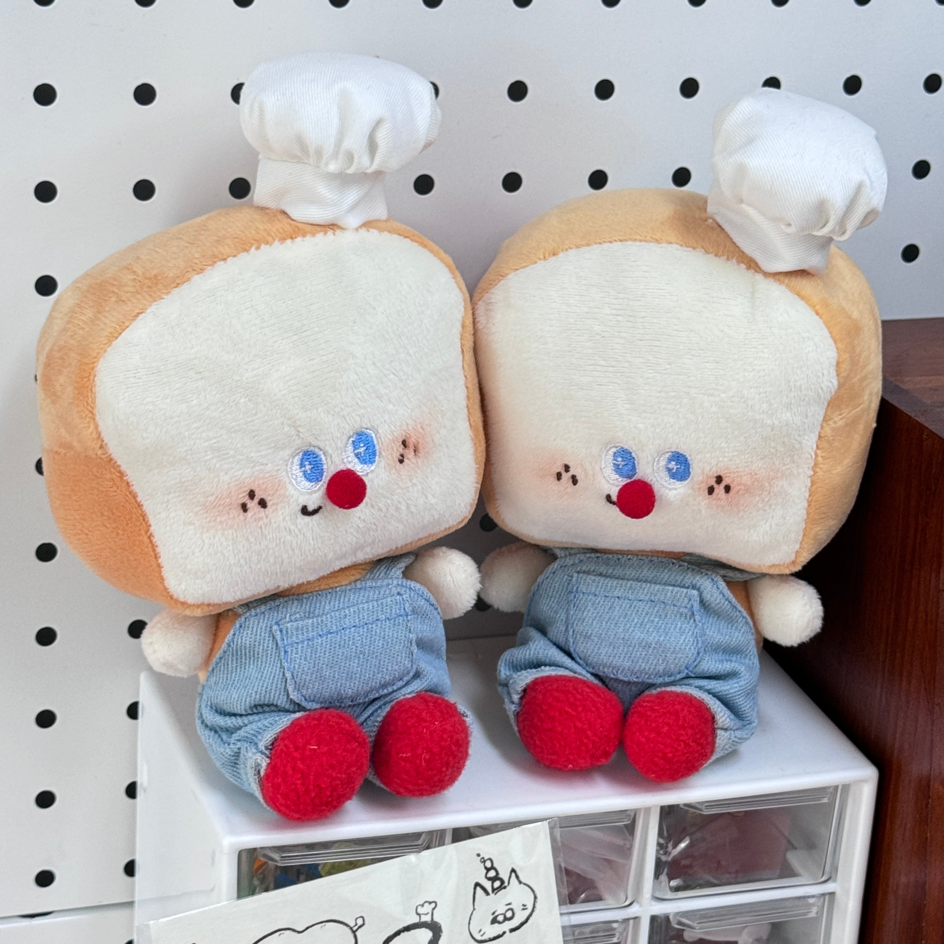 LuLuFun Studio Toast Baby Superman Plush Toy – Kawaii Bread Stuffed Animal