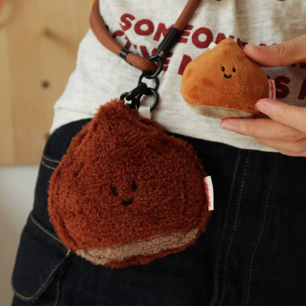 LuLuFun Studio Plush Chestnut Mini Bag | Cute Kawaii Accessory Pouch