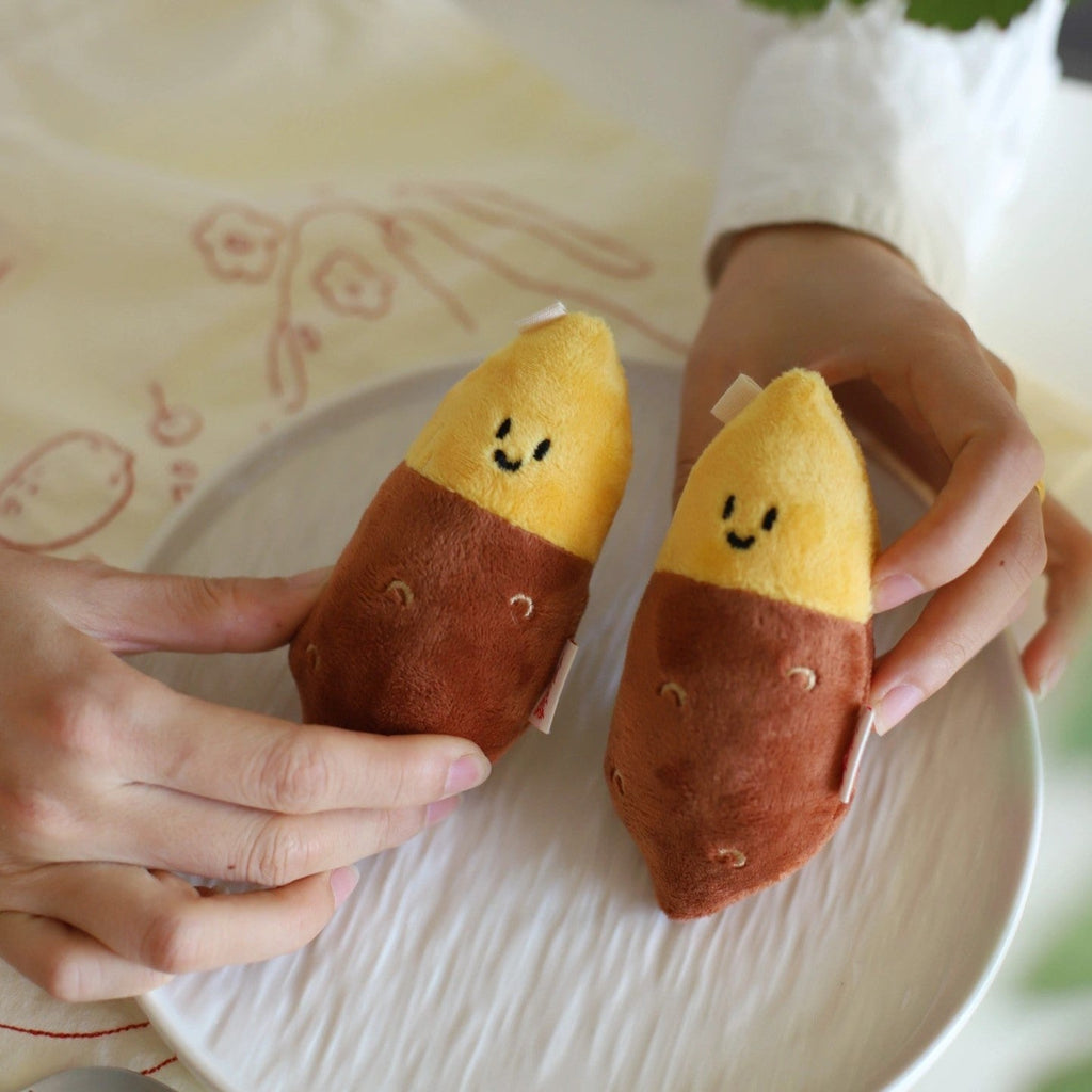 LuLuFun Studio Potato Plush Bag Charm – Soft Kawaii Keychain Accessory