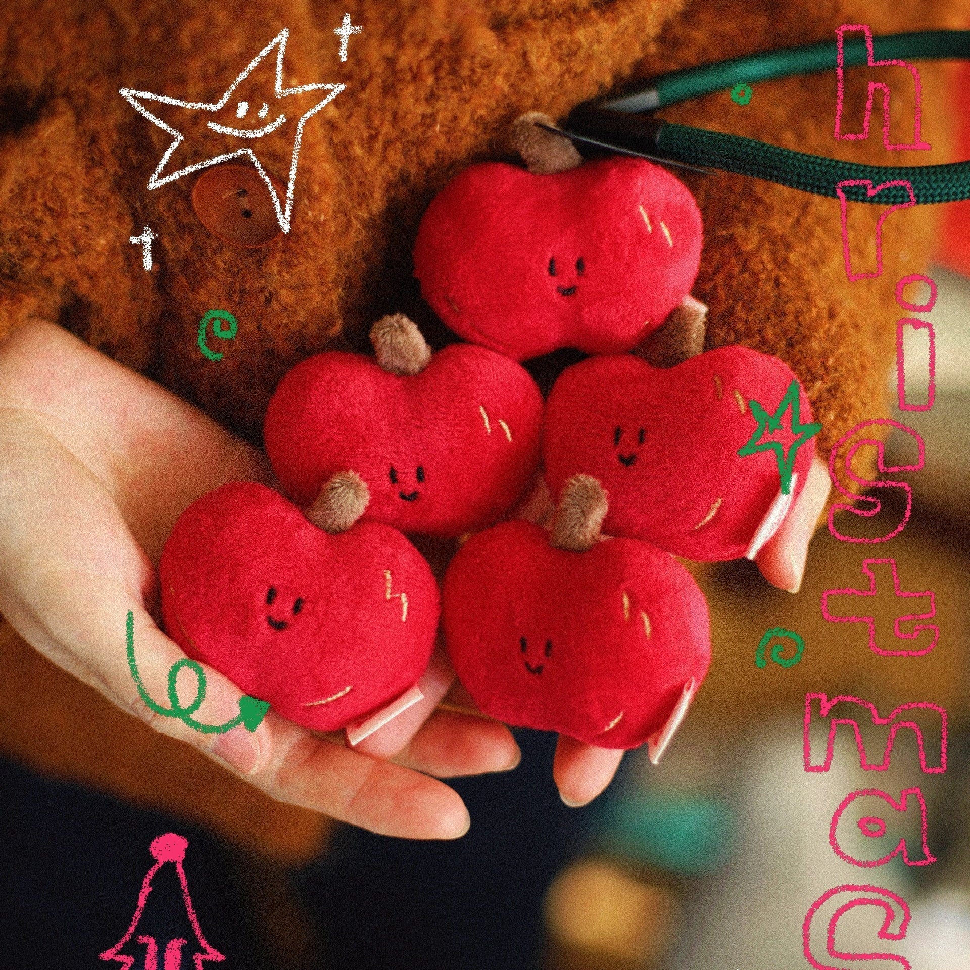 LuLuFun Studio Chestnut Plush Bag Charm – Soft Kawaii Keychain Toy
