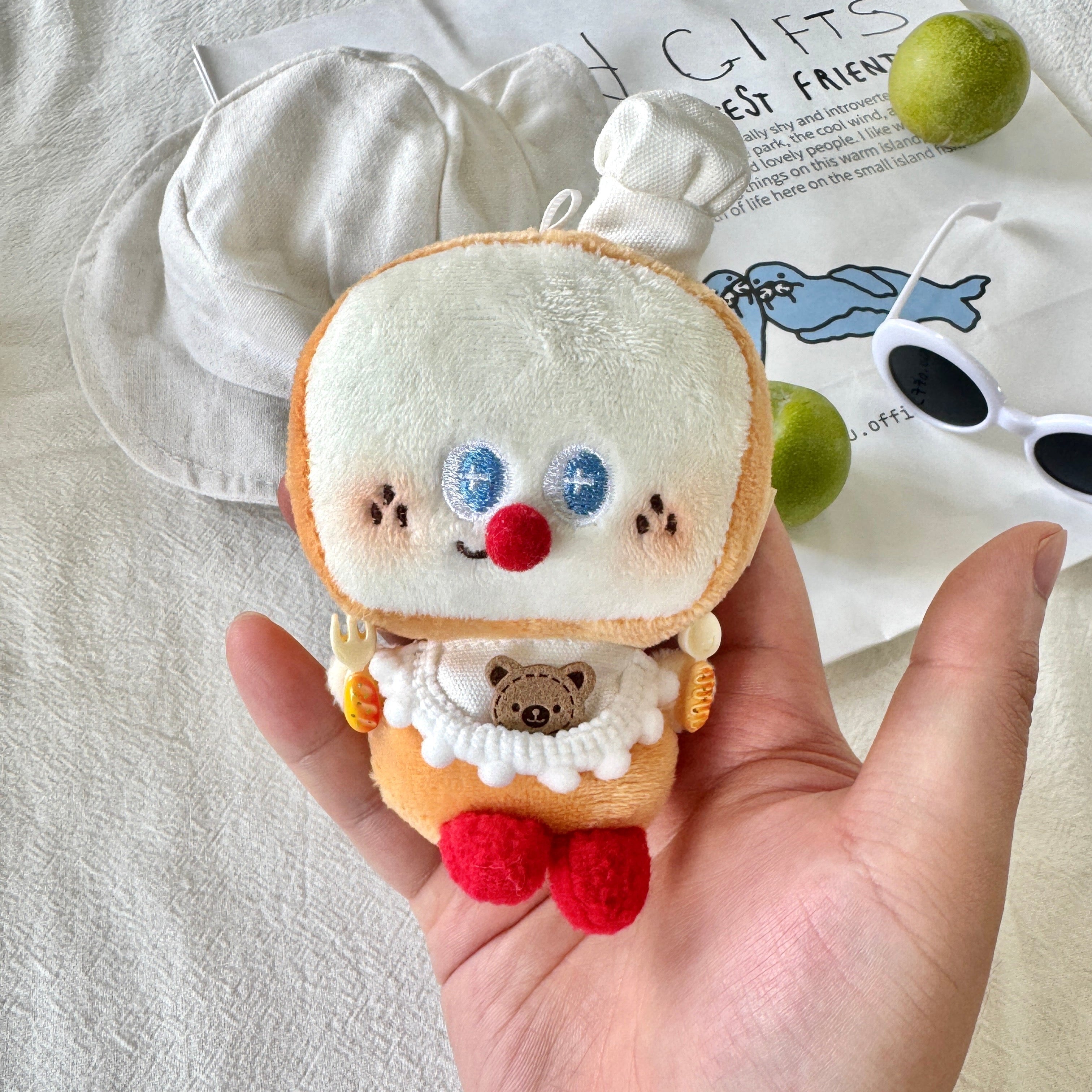 LuLuFun Studio Mini Toast Superman Bread Plush - Kawaii Stuffed Toy