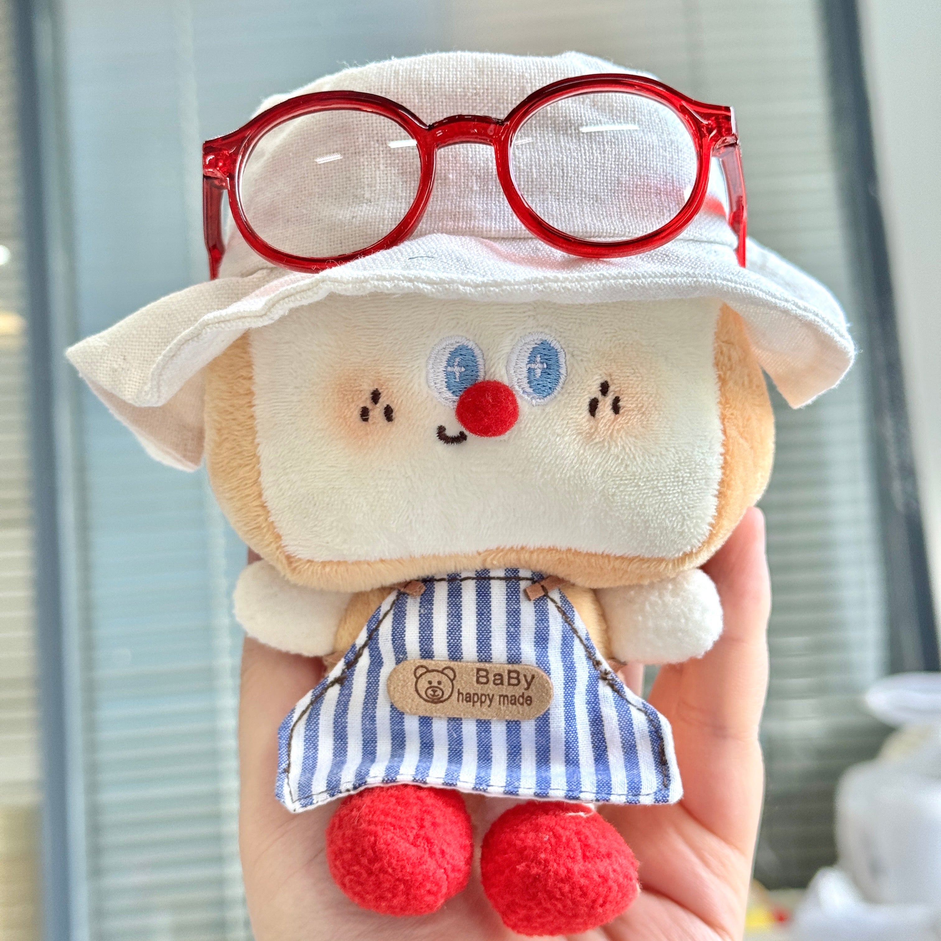 LuLuFun Studio Mini Toast Superman Bread Plush - Kawaii Stuffed Toy