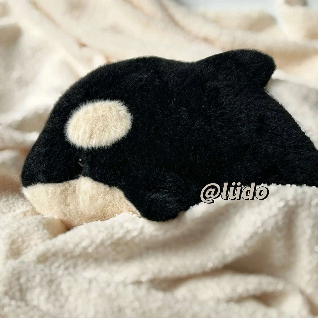 LuLuFun Studio Orca Whale Plush Toy – Soft Stuffed Animal Marine Gift