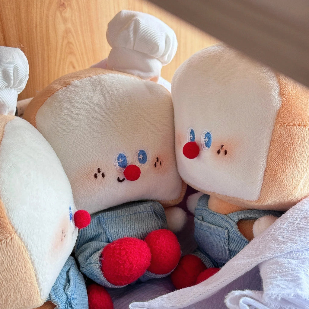 LuLuFun Studio Toast Baby Superman Plush Toy – Kawaii Bread Stuffed Animal