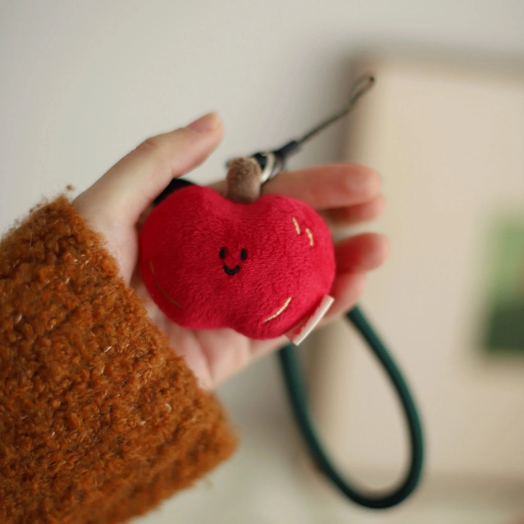 LuLuFun Studio Chestnut Plush Bag Charm – Soft Kawaii Keychain Toy