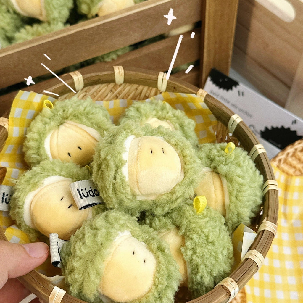 Durian Bag Charm by LuLuFun Studio – Cute Fruit Keychain Accessory