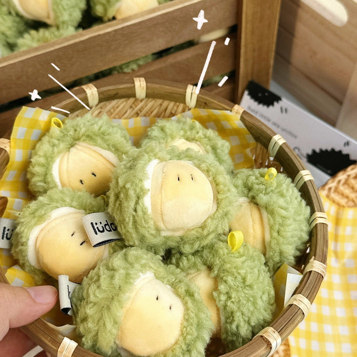 Durian Bag Charm by LuLuFun Studio – Cute Fruit Keychain Accessory
