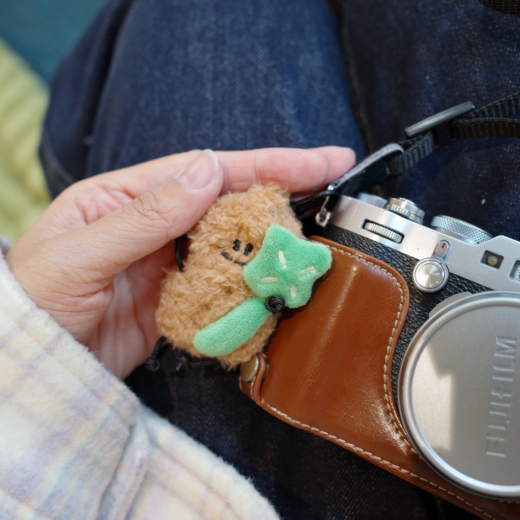 Tiger Peanut & Clover Bag Charm – Plush Keychain by Fickle Plan