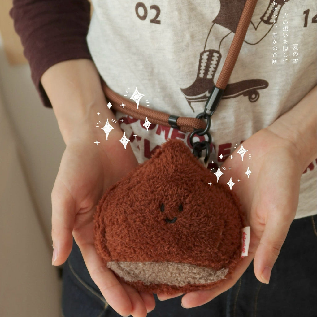 LuLuFun Studio Plush Chestnut Mini Bag | Cute Kawaii Accessory Pouch