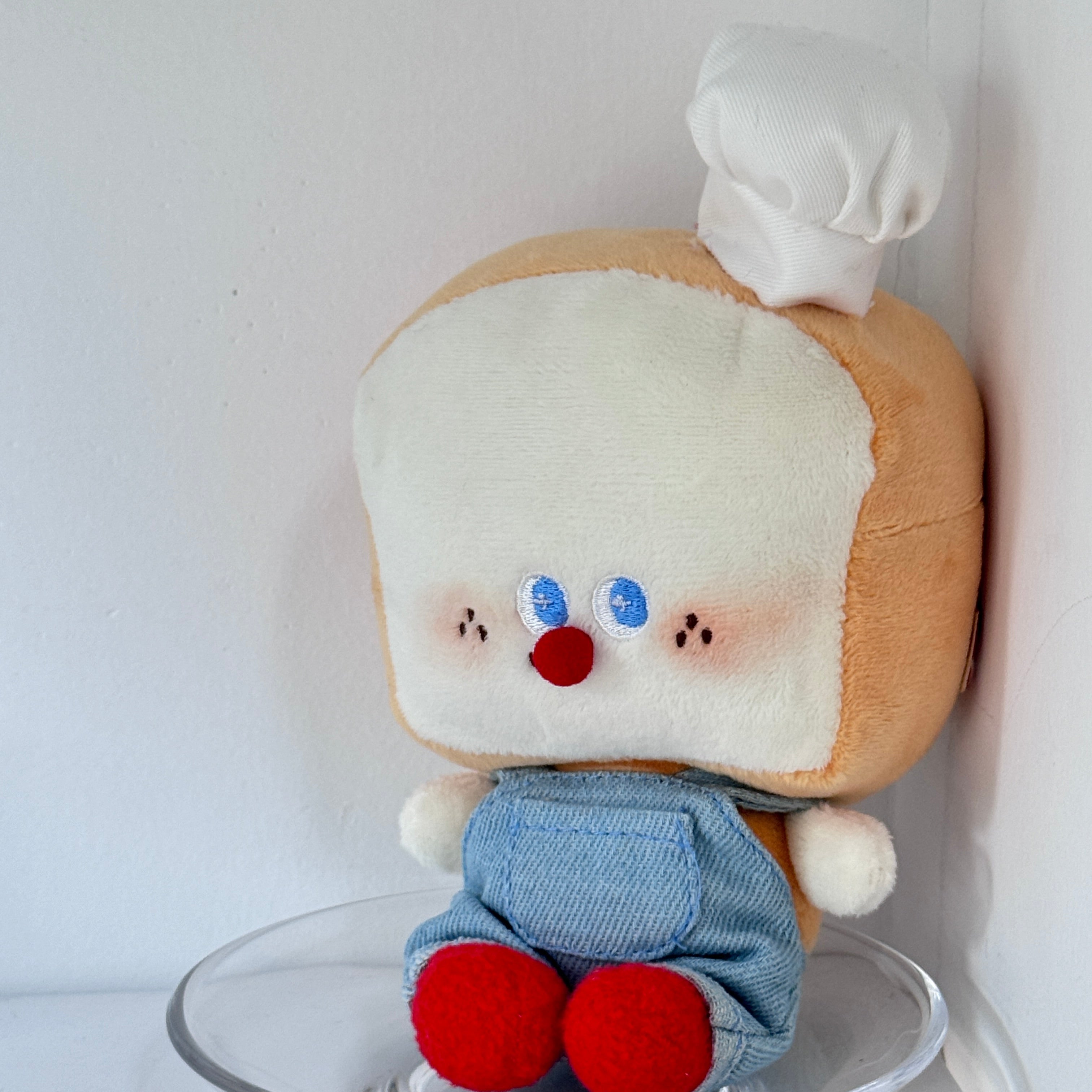LuLuFun Studio Toast Baby Superman Plush Toy – Kawaii Bread Stuffed Animal
