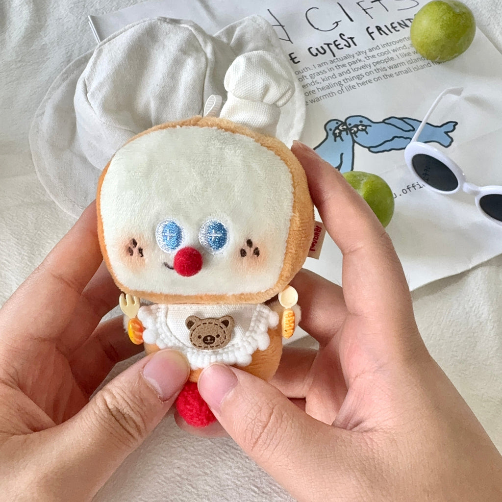 LuLuFun Studio Mini Toast Superman Bread Plush - Kawaii Stuffed Toy