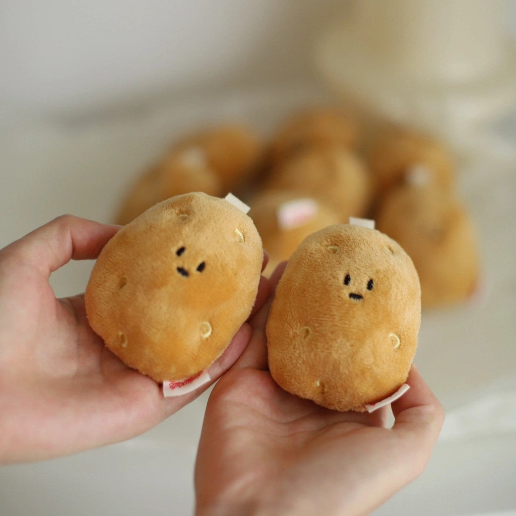 LuLuFun Studio Potato Plush Bag Charm – Soft Kawaii Keychain Accessory