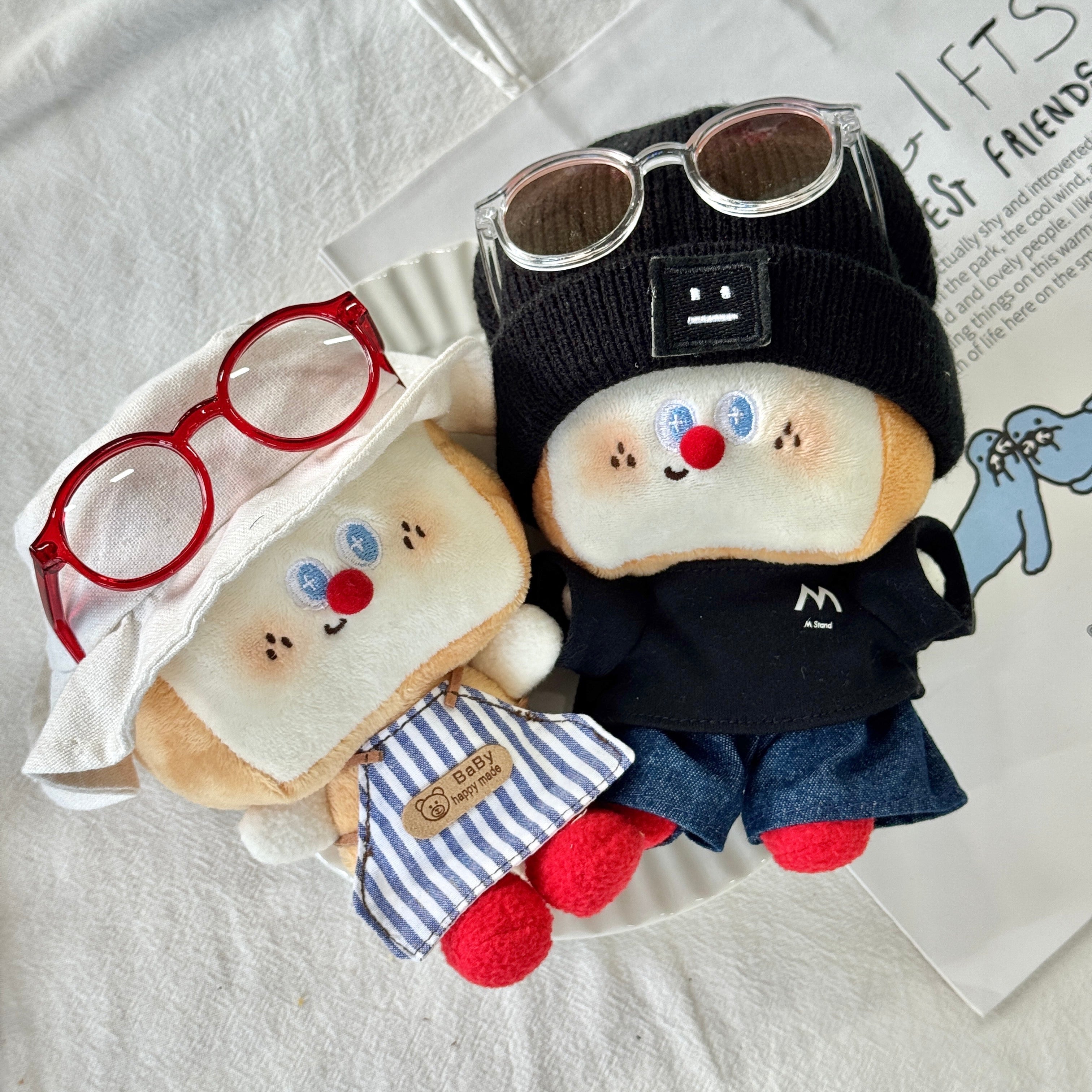 LuLuFun Studio Mini Toast Superman Bread Plush - Kawaii Stuffed Toy